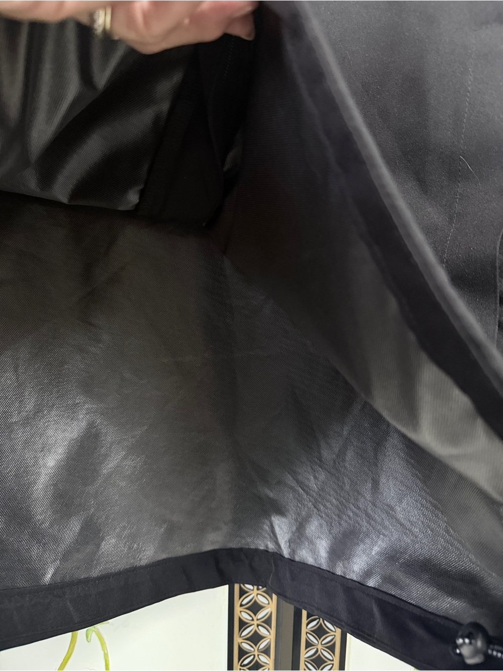 Black Hooded Women's Jacket - Lightweight Modern Coat minimalist - Picture 9 of 14